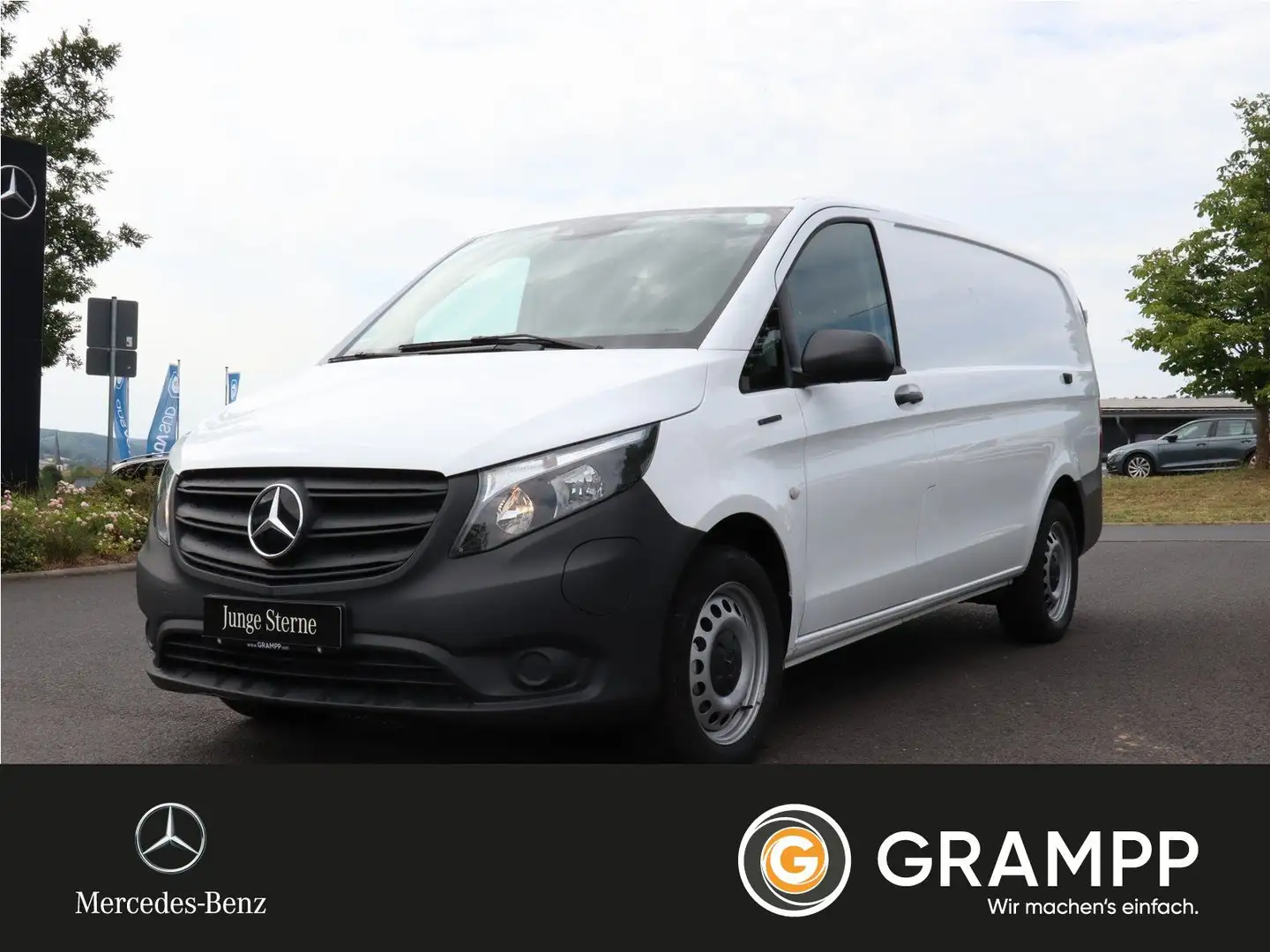 Mercedes-Benz Vito 112 KA lang 60kWh TEMPOMAT*NAVI*RFK*3Sitze Blanc - 1