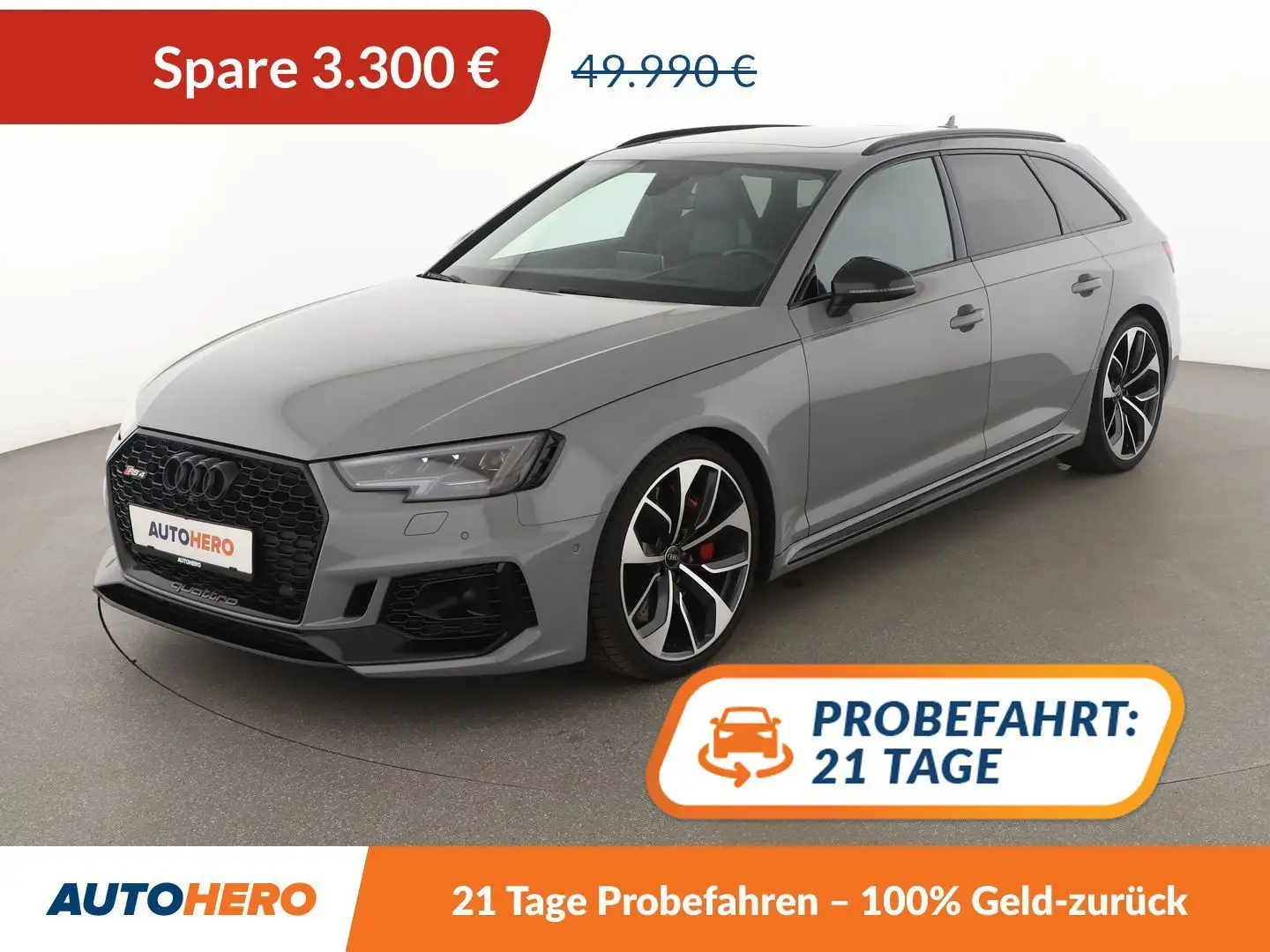 Audi RS4 2.9 V6 TFSI quattro Aut.*MATRIX*B&O*360CAM*PANO* Grau - 1