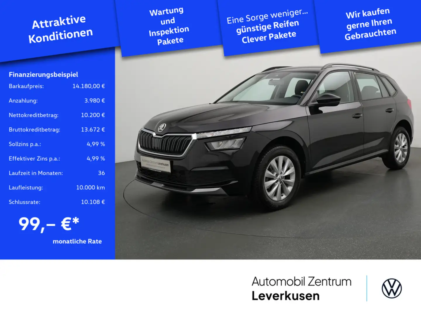 Skoda Kamiq Ambition SHZ PDC KLIMA CARPLAY PORT NAV Zwart - 1