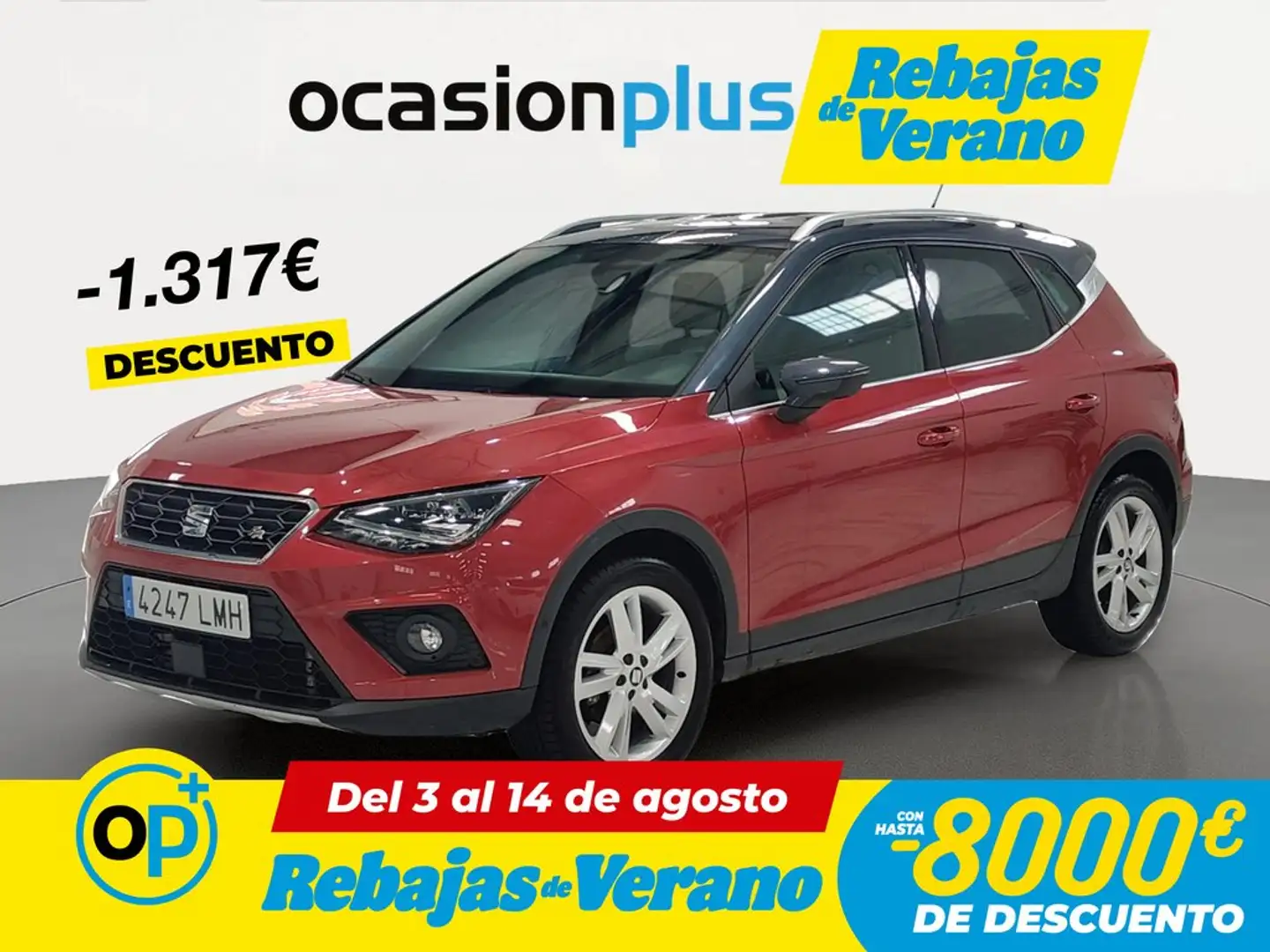 SEAT Arona 1.0 TGI S&S FR 90 Rojo - 1