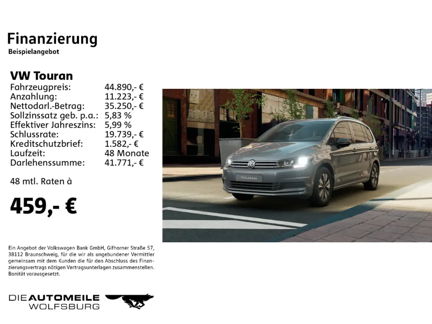 Volkswagen Touran 1.5 TSI OPF DSG GOAL Gris - 2