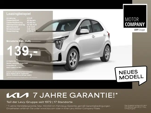 Kia Picanto 1.0 Core +MY26+Navi+R.Kam+Assistenzpaket+
