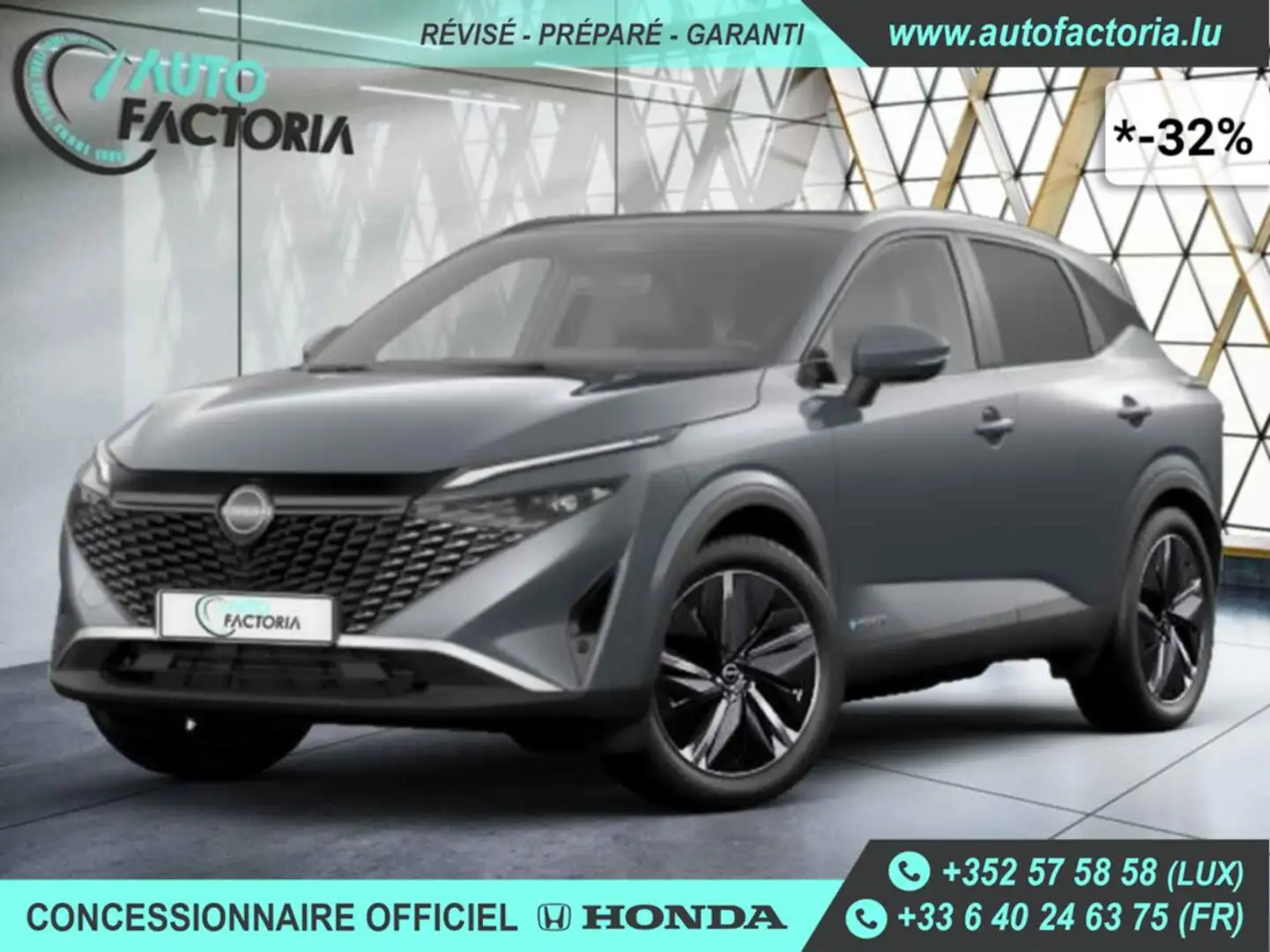 Nissan Qashqai -32% 1.5 E-Power 190cv BVA TEKNA+T.PANO+GPS Gris - 1