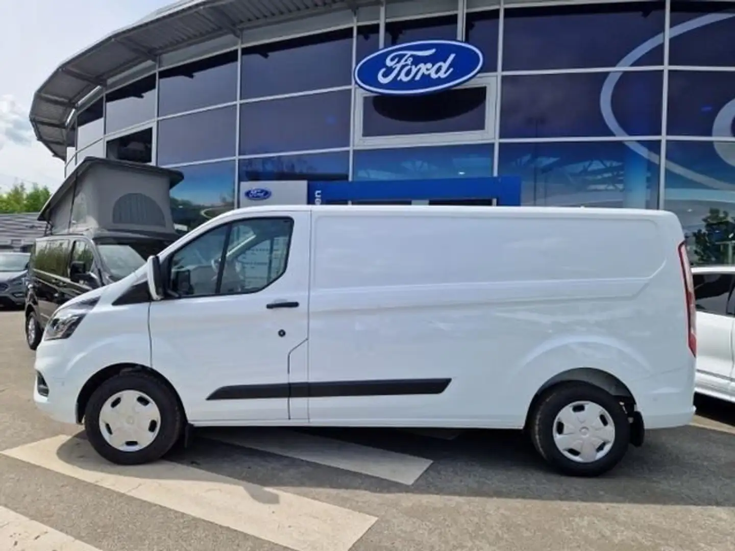 Ford Transit Custom Kasten 340 L2 Trend AHK GJR PDC Wit - 2
