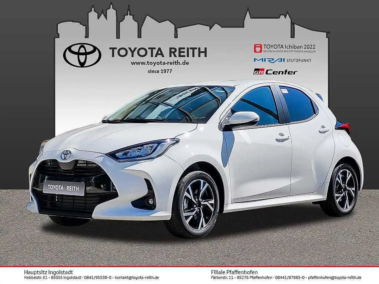 Toyota Yaris Hybrid 1.5 VVT-i Teamplayer / Comfort-Paket Weiß - 1