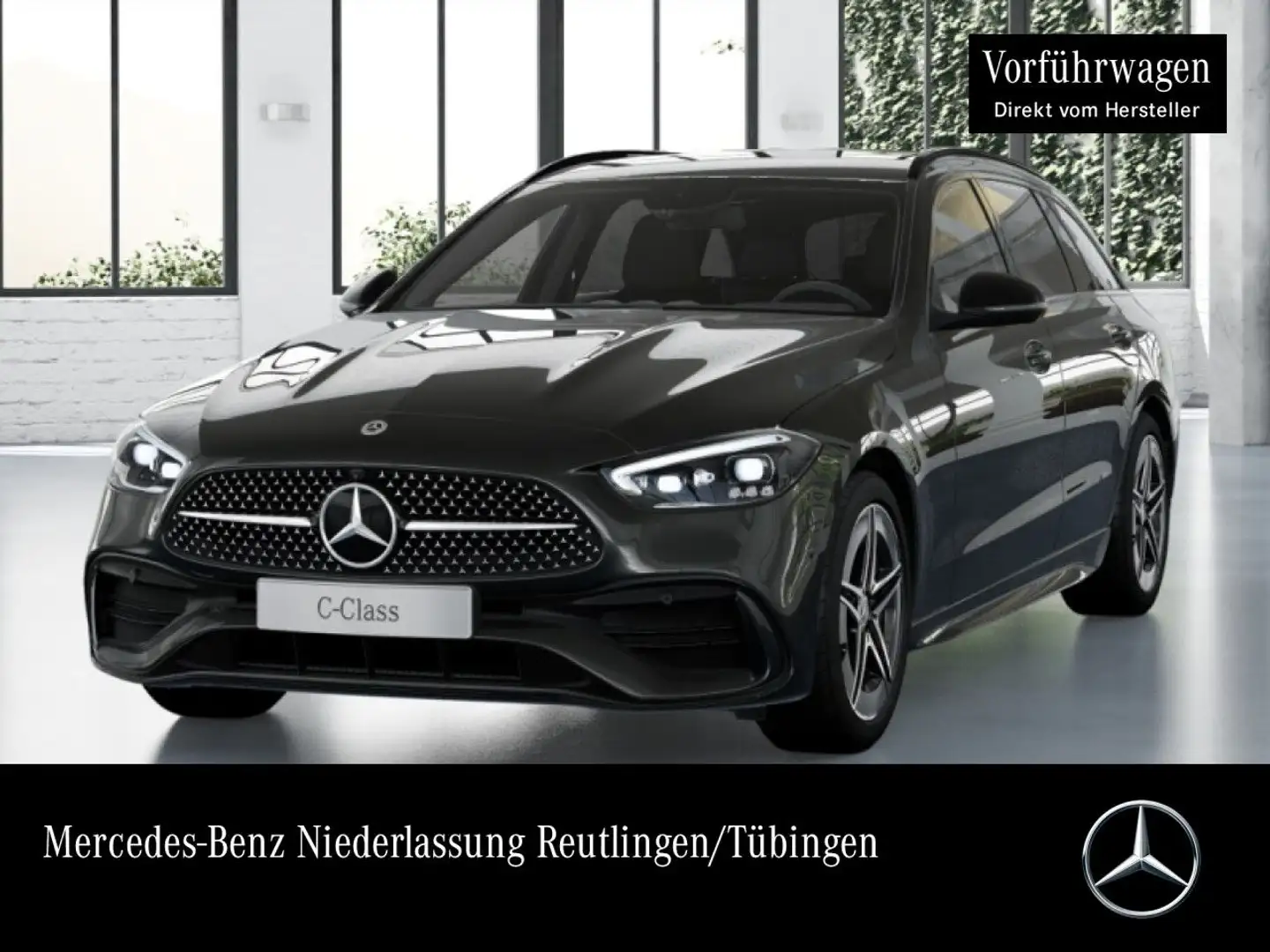 Mercedes-Benz C 200 T AMG+NIGHT+360+AHK+TOTW+KEYLESS+9G Grau - 1