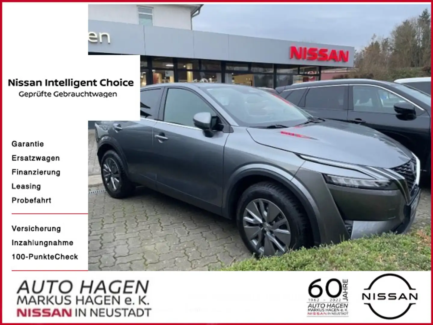 Nissan Qashqai 1.3 MHEV N-Connecta Xtronic 8-fach berei Gris - 1
