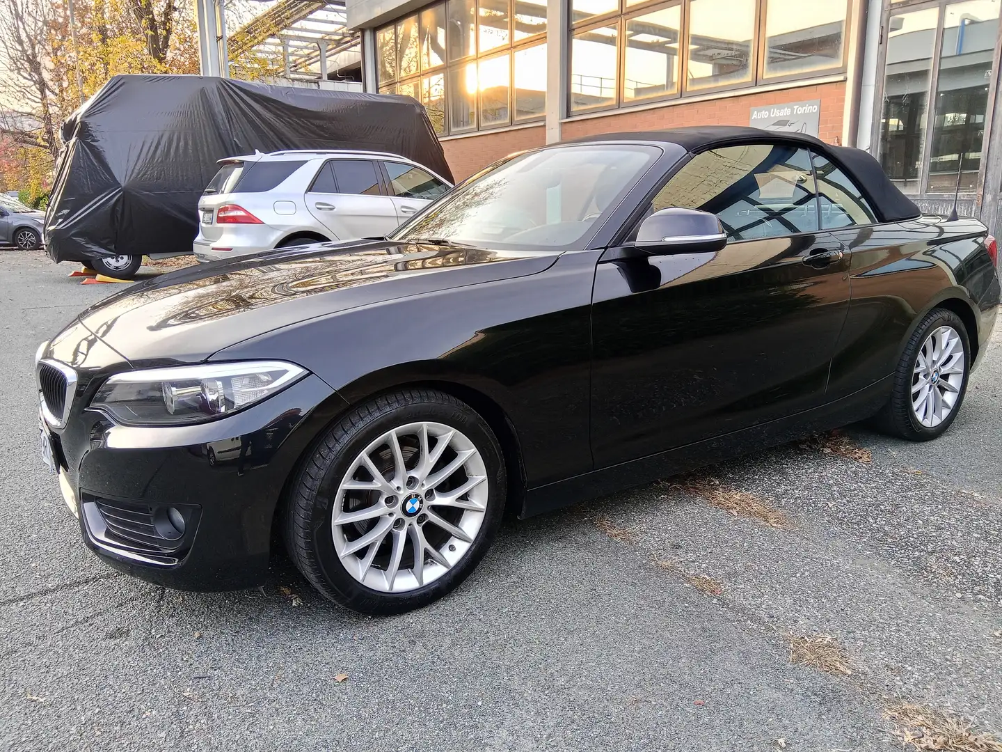 BMW 218 Serie 2 F23 Cabrio 218d Cabrio Advantage auto Nero - 1
