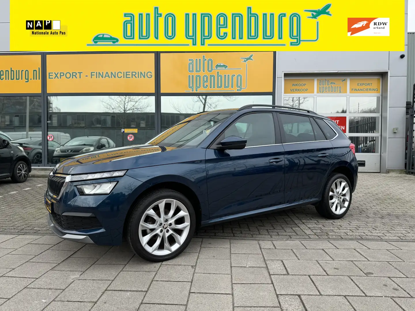 Skoda Kamiq 1.5 TSI ACT 150 PK Sport Business * Panoramadak * Blauw - 1