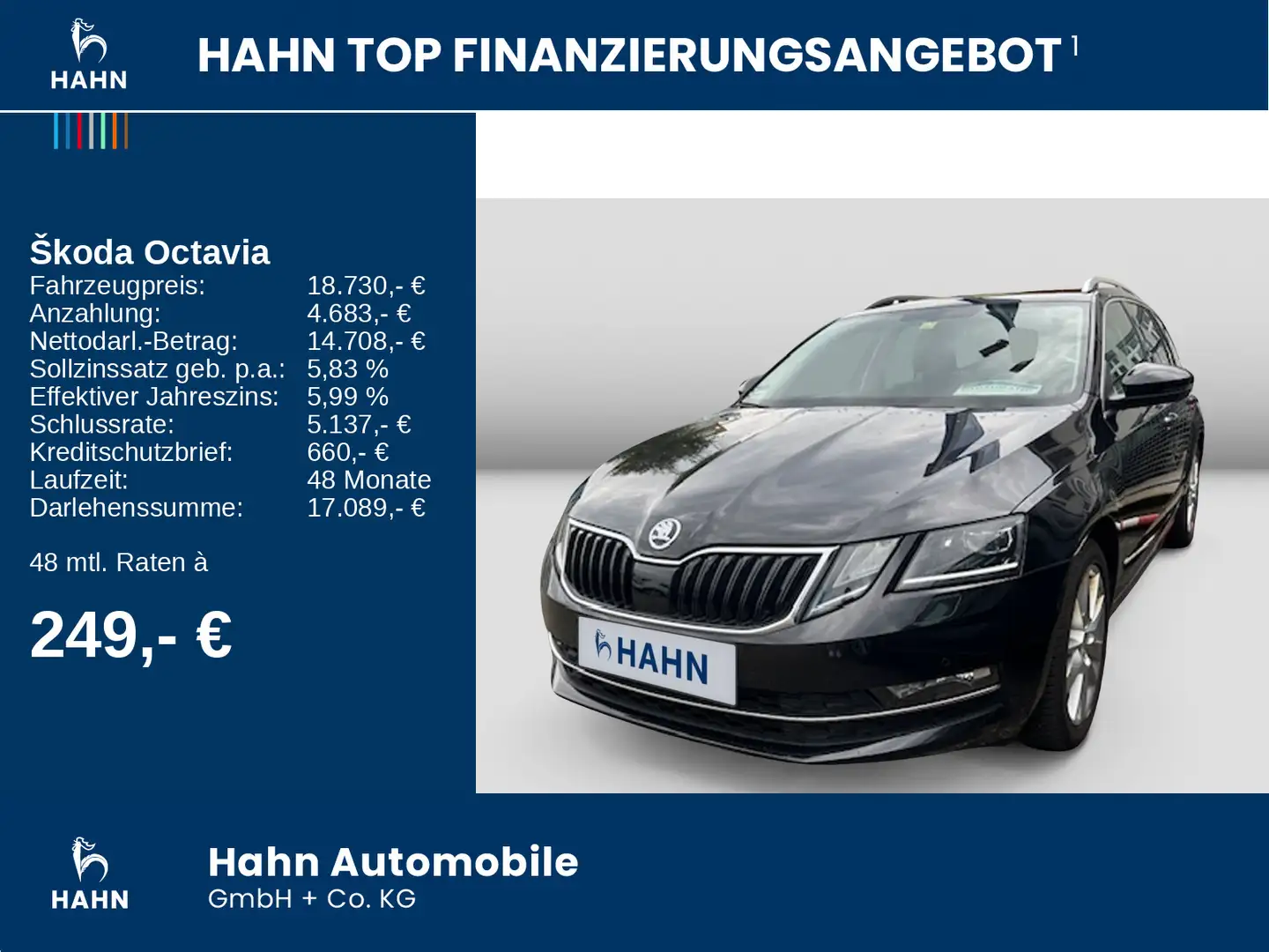Skoda Octavia Combi 1.5TSI DSG Style LED CarPlay Navi Schwarz - 2