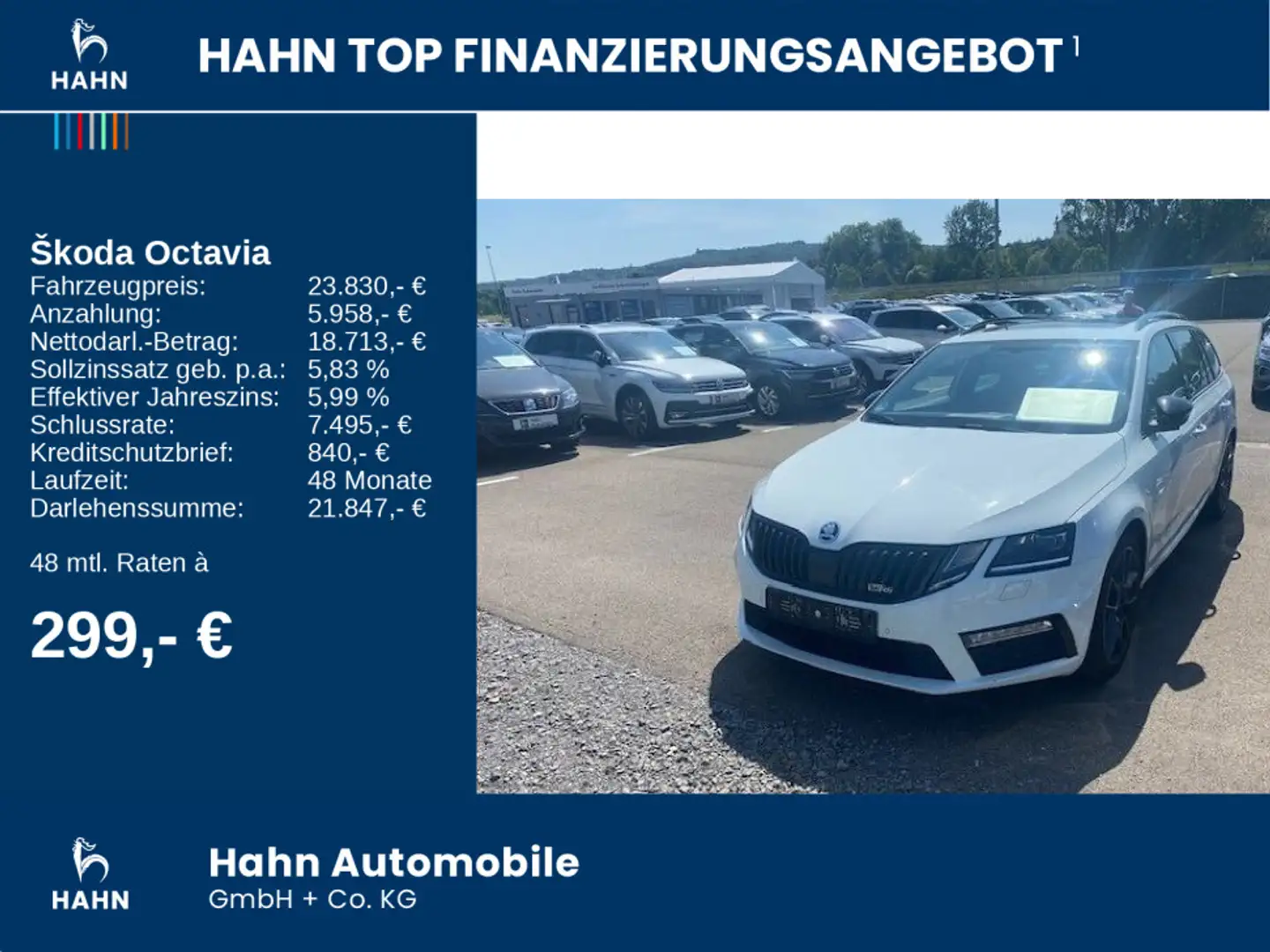 Skoda Octavia Combi 2.0 TSI DSG RS Navi Pano Kamera Weiß - 2