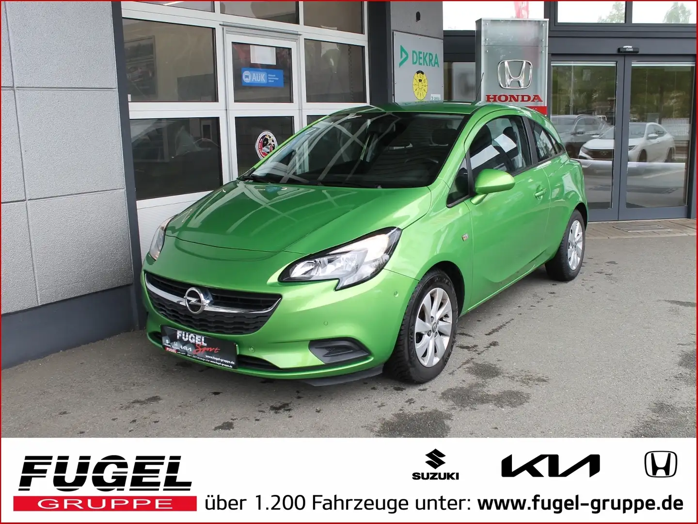 Opel Corsa E 1.4 Edition Klima|Temp.|SHZ Yeşil - 1