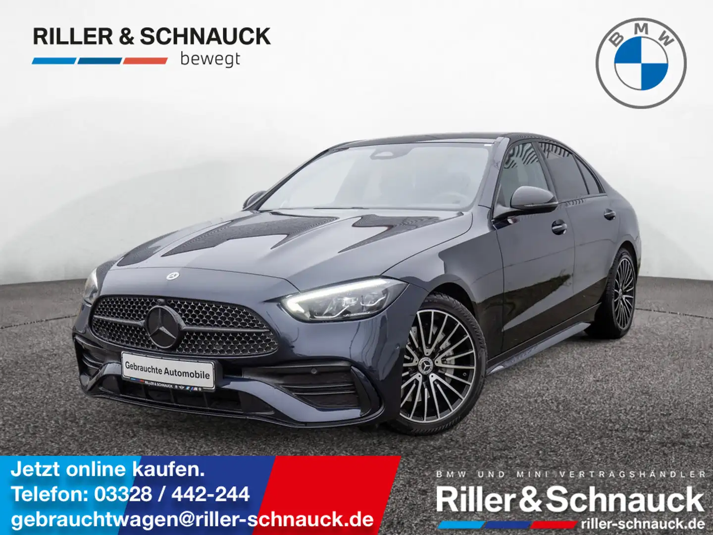 Mercedes-Benz C 300 d NIGHT-PAKET+DISTRONIC+KAMERA+NAVI+LED+ Blau - 1