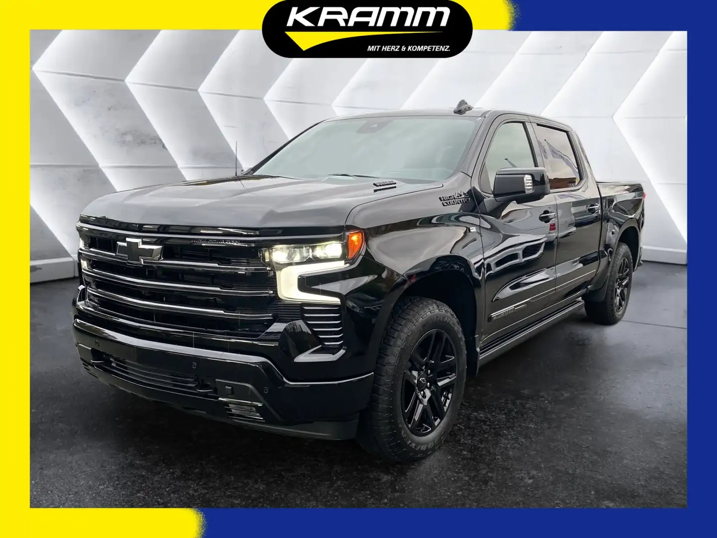 Chevrolet Silverado 1500 Crew Cab 4WD High Country 3.0 TD Schwarz - 1