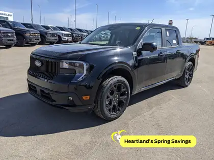 Black 2026 Ford Maverick Lobo SuperCrew AWD Pickup Truck All-Wheel Drive 7-Speed Automatic