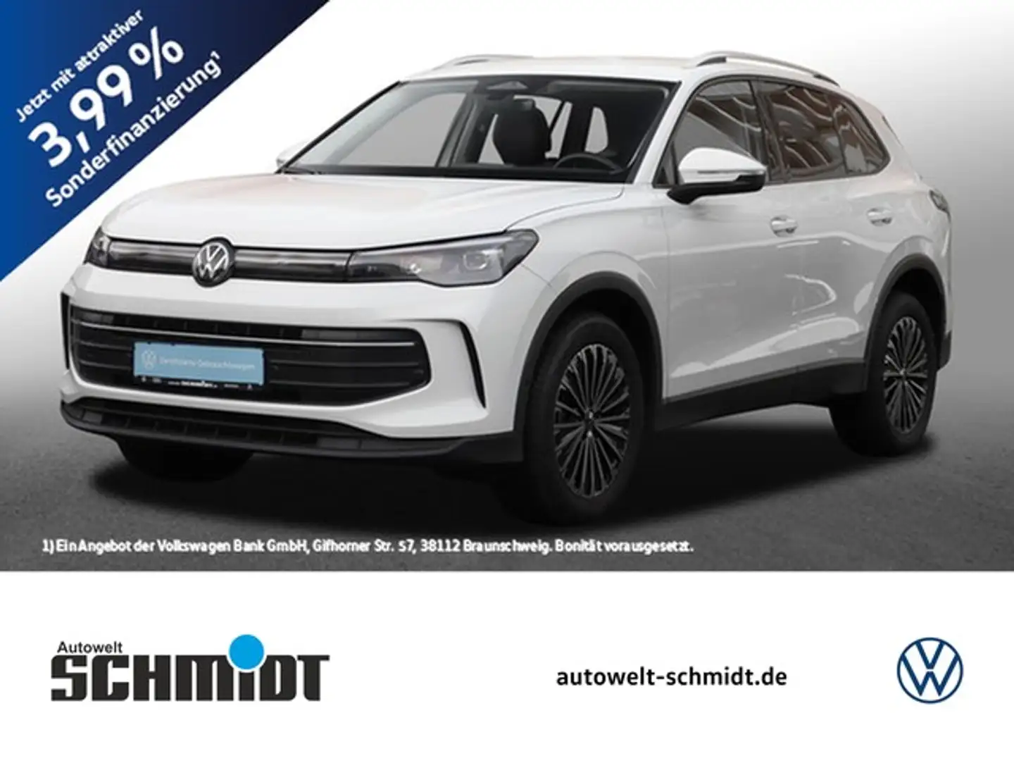 Volkswagen Tiguan 1.5 eTSi Life AHK R-Kamera 18Zoll Navi LED-Plus... Weiß - 1