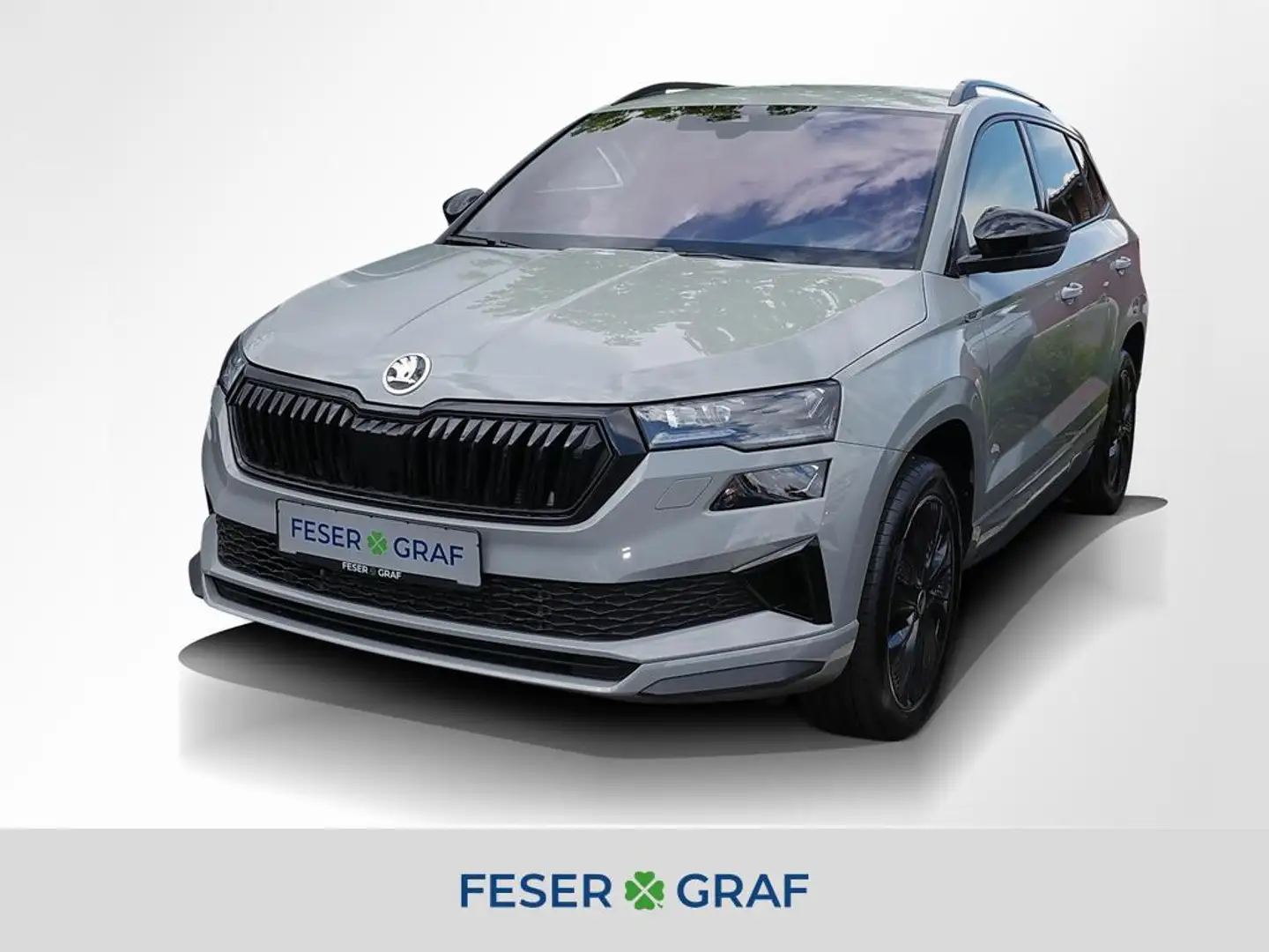 Skoda Karoq Sportline 1,5l TSI DSG *Kessy Navi Matrix* Grau - 1