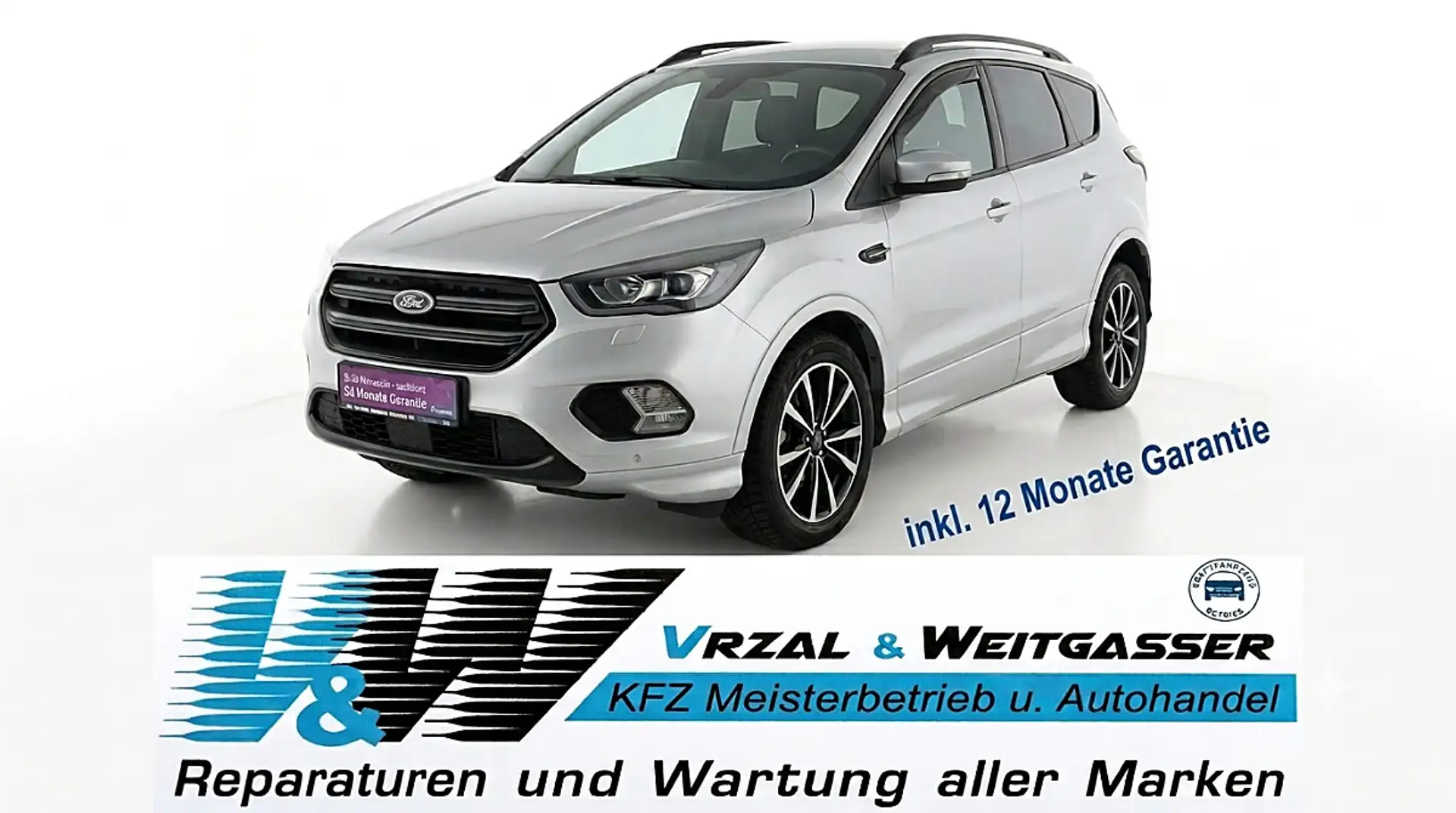 Ford Kuga 2.0 TDCi ST-Line 1 Jahr Premiumgarantie inkl.!!! Silber - 1