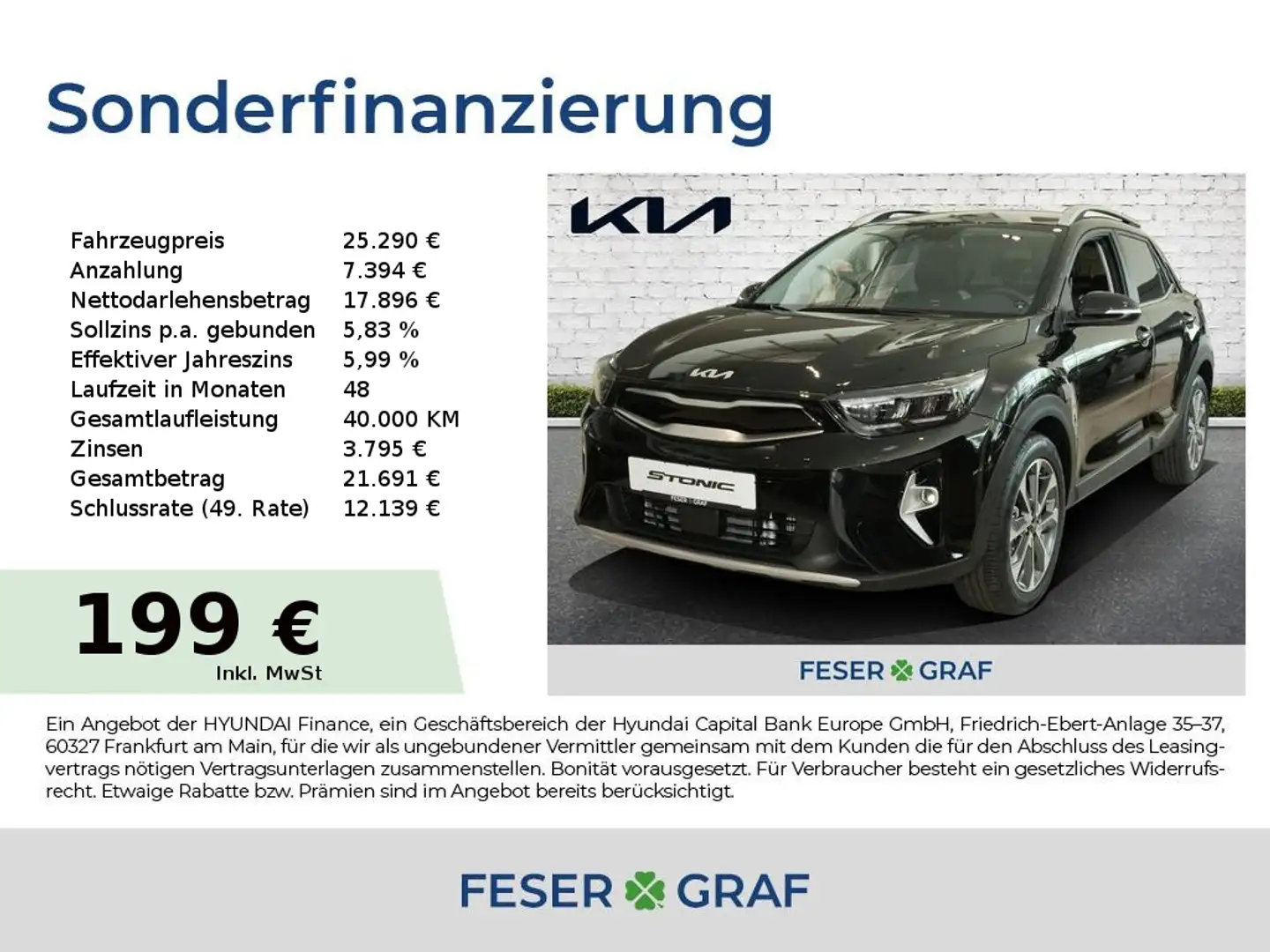 Kia Stonic 1.0T 100 48V DCT SPIRIT TECHNIK Navi Negro - 1