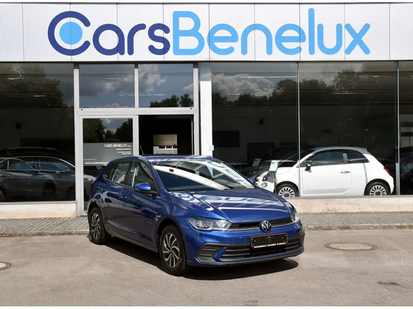 Volkswagen Polo 1.0 TSI Life Business CLIMA REGUL GPS PDC CAM LANE Bleu - 1