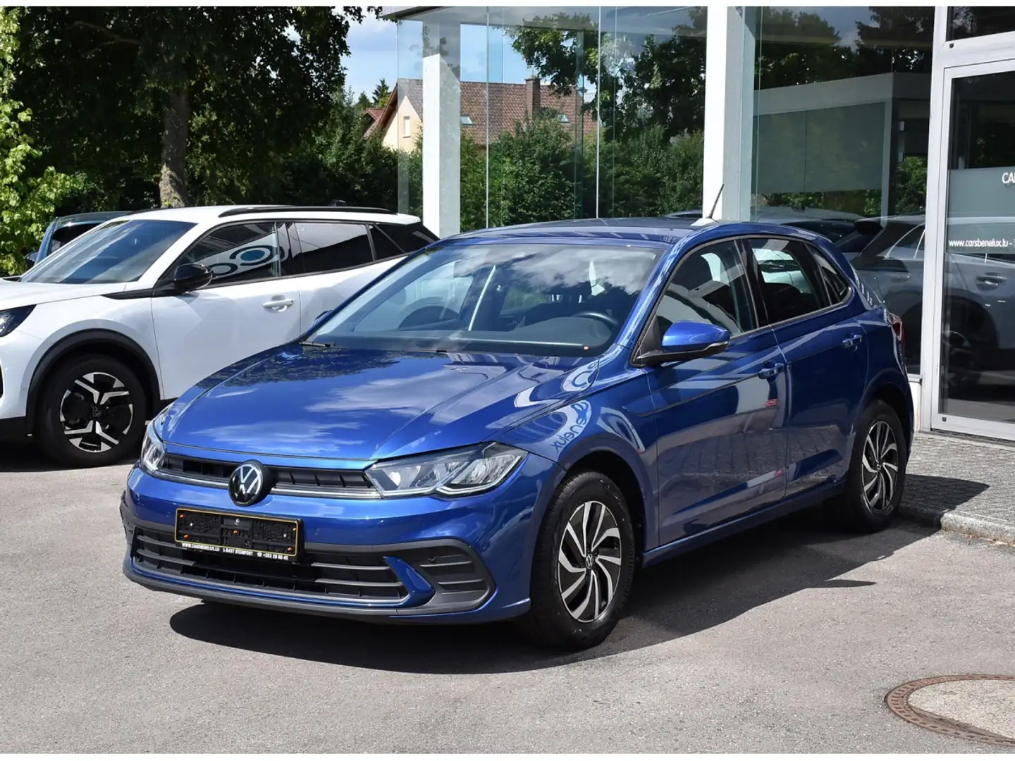 Volkswagen Polo 1.0 TSI Life Business CLIMA REGUL GPS PDC CAM LANE Bleu - 2