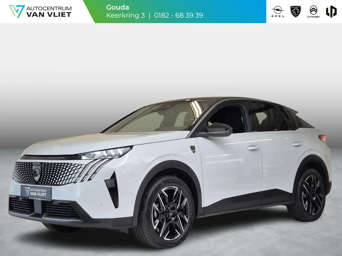 Peugeot 3008 1.2 Hybrid 136 GT Automaat | Navigatie | 360° came Wit - 1