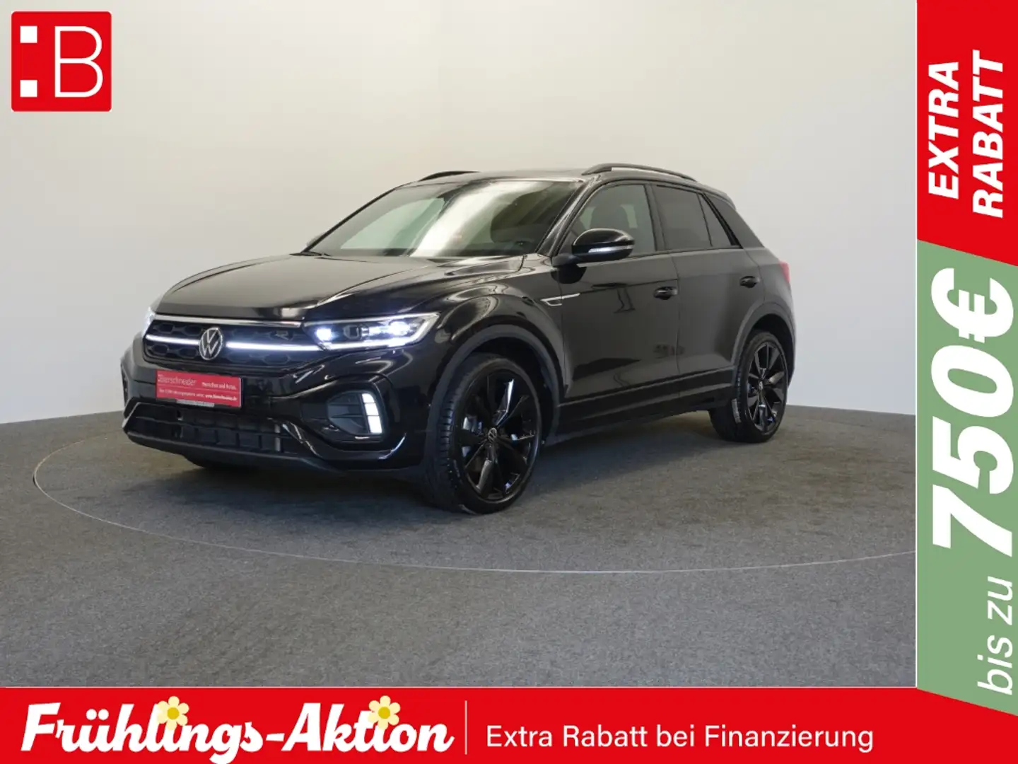 Volkswagen T-Roc 1.5 TSI DSG R-Line Black Style IQ-LIGHT COCKPIT PR Schwarz - 1