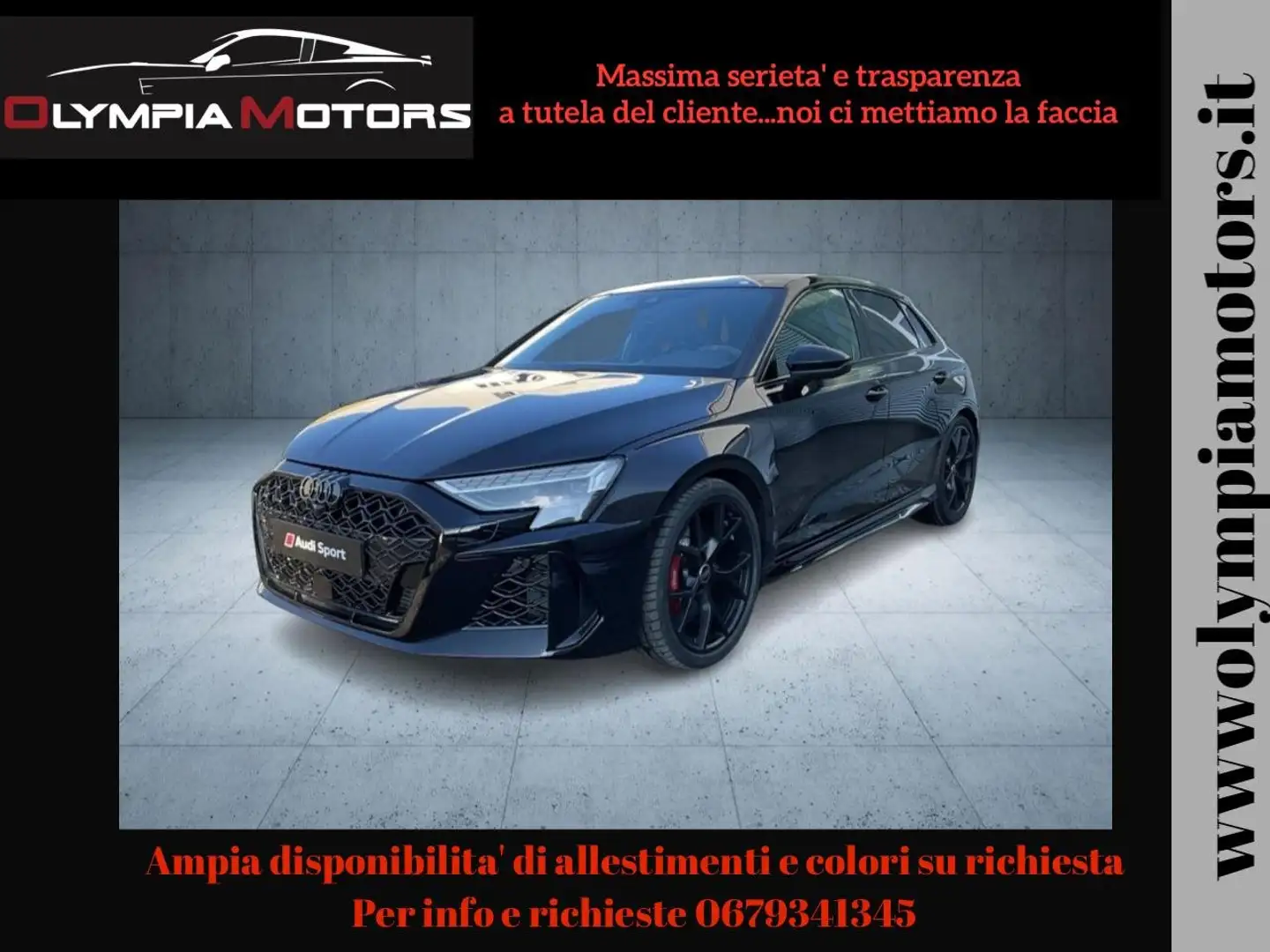 Audi RS3 SPB NEW MODEL QUATTRO MATRIX 19 SONOS KAMERA TETTO Nero - 1
