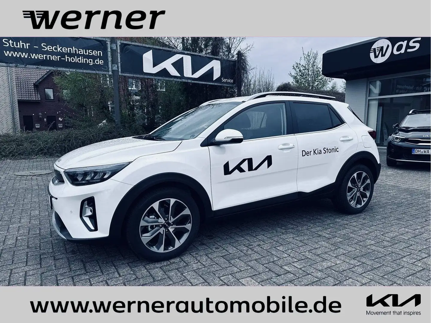Kia Stonic 1.0 T-GDI 48V Spirit DCT Weiß - 1