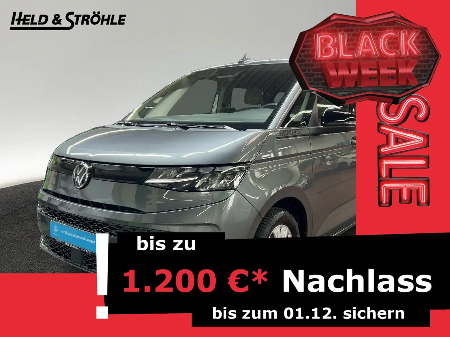 Volkswagen T7 Multivan T7 Multivan 2.0 TDI DSG LED NAV AHK KAM ACC 17" Grijs - 1