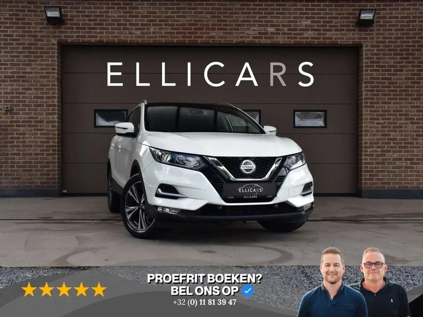 Nissan Qashqai 1.3 DIG-T / CARPLAY / PANO DAK / GPS / 360° Blanc - 1