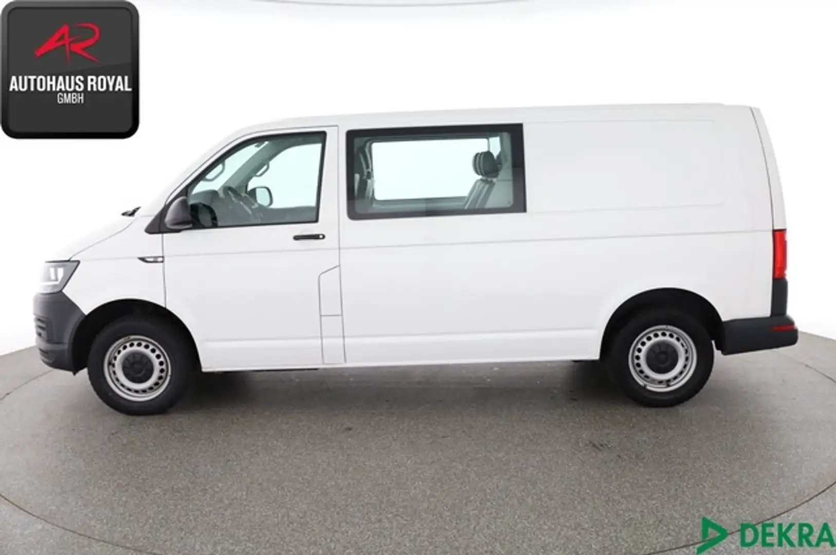 Volkswagen T6 Transporter 2.0 TDI DOKA LANG 6 SITZE 1.HAND Weiß - 2