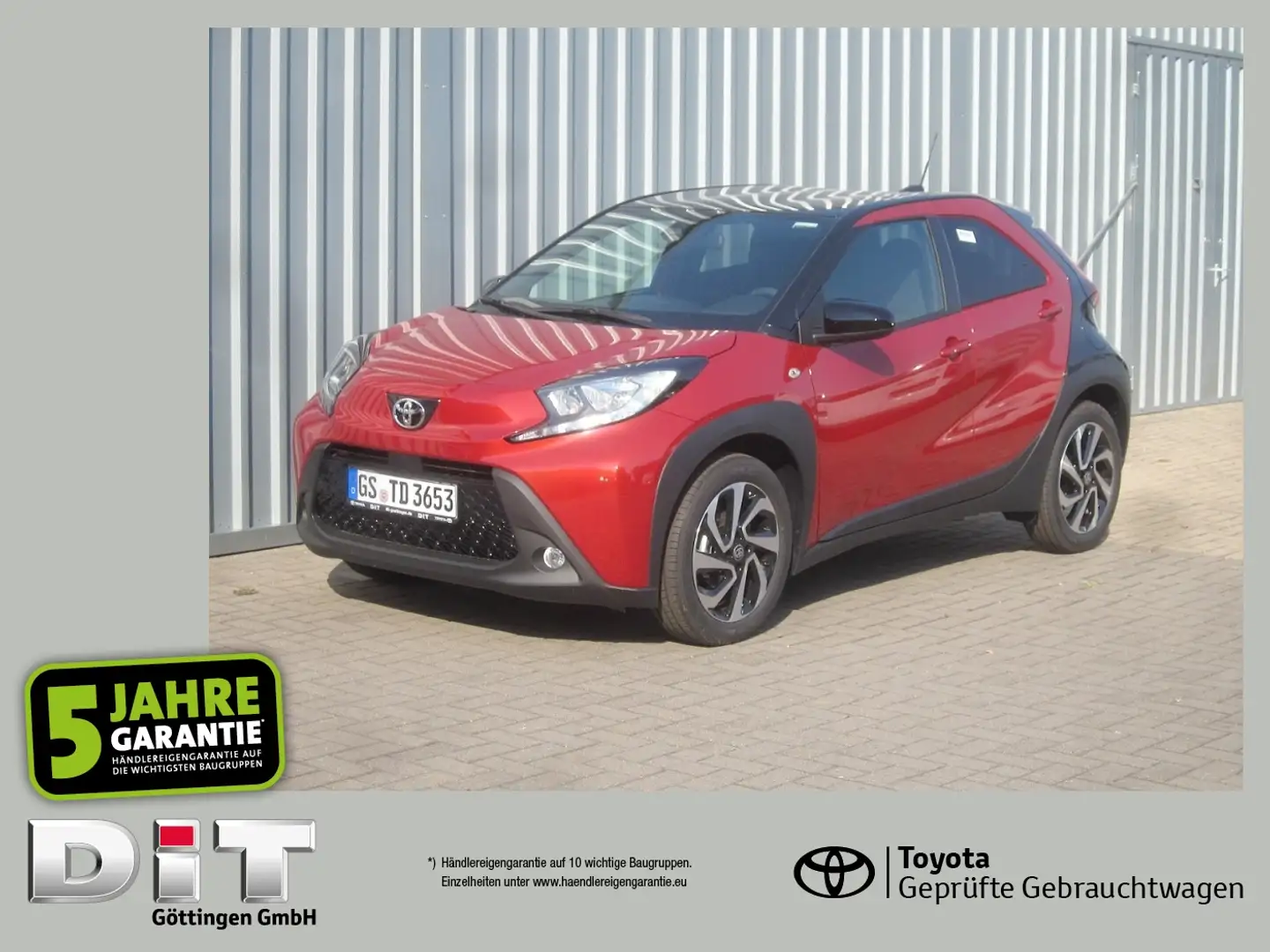 Toyota Aygo 1.0 Teamplayer Klima., FLA SpurH KAM Zwart - 1