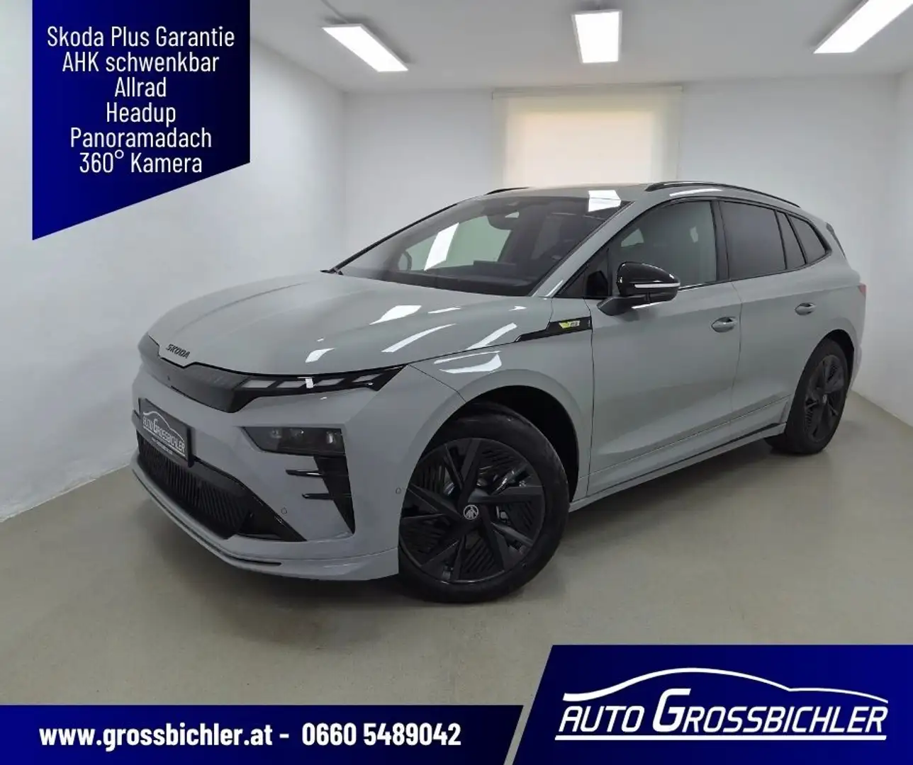 Skoda Enyaq RS 82kWh Allrad AHK, Panoramadach, Maxx-Paket, ... Grau - 1