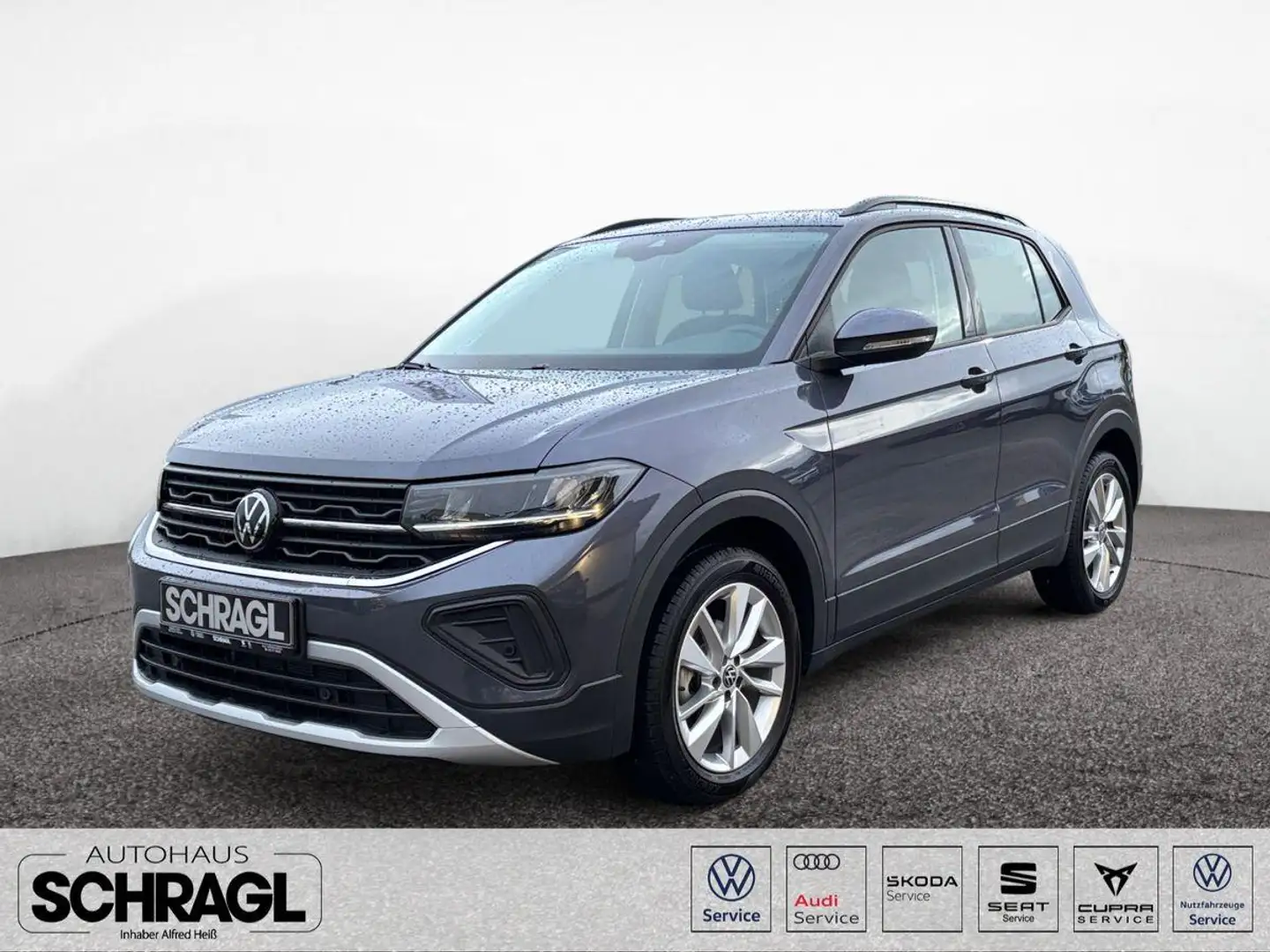 Volkswagen T-Cross 1.5 TSI DSG LIFE+LED+APP+ACC+SITZHZG+PDC Grau - 1