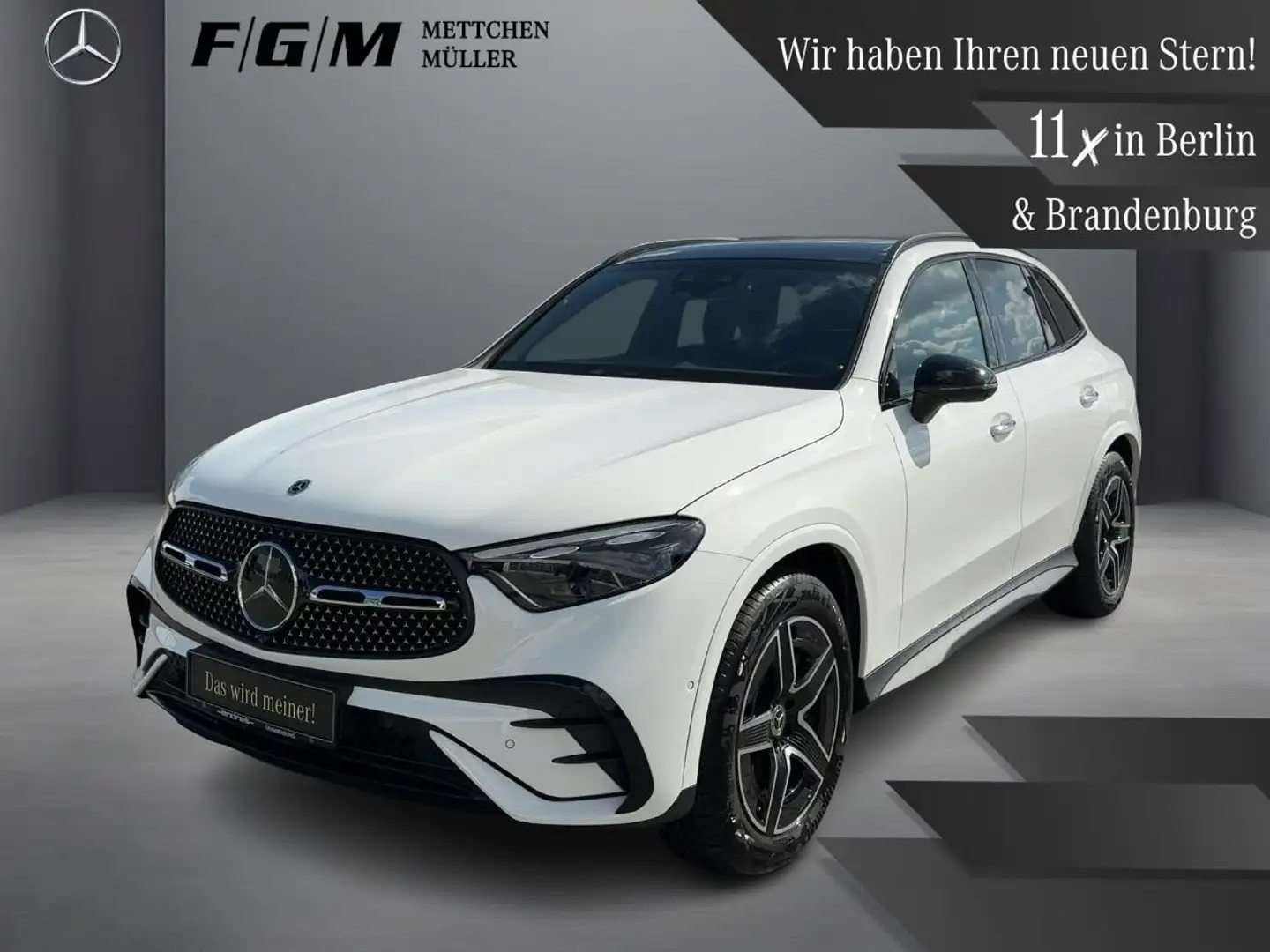 Mercedes-Benz GLC 300 d 4M AMG Line DigiLight|KeyGo|S-Dach|TWA Weiß - 1