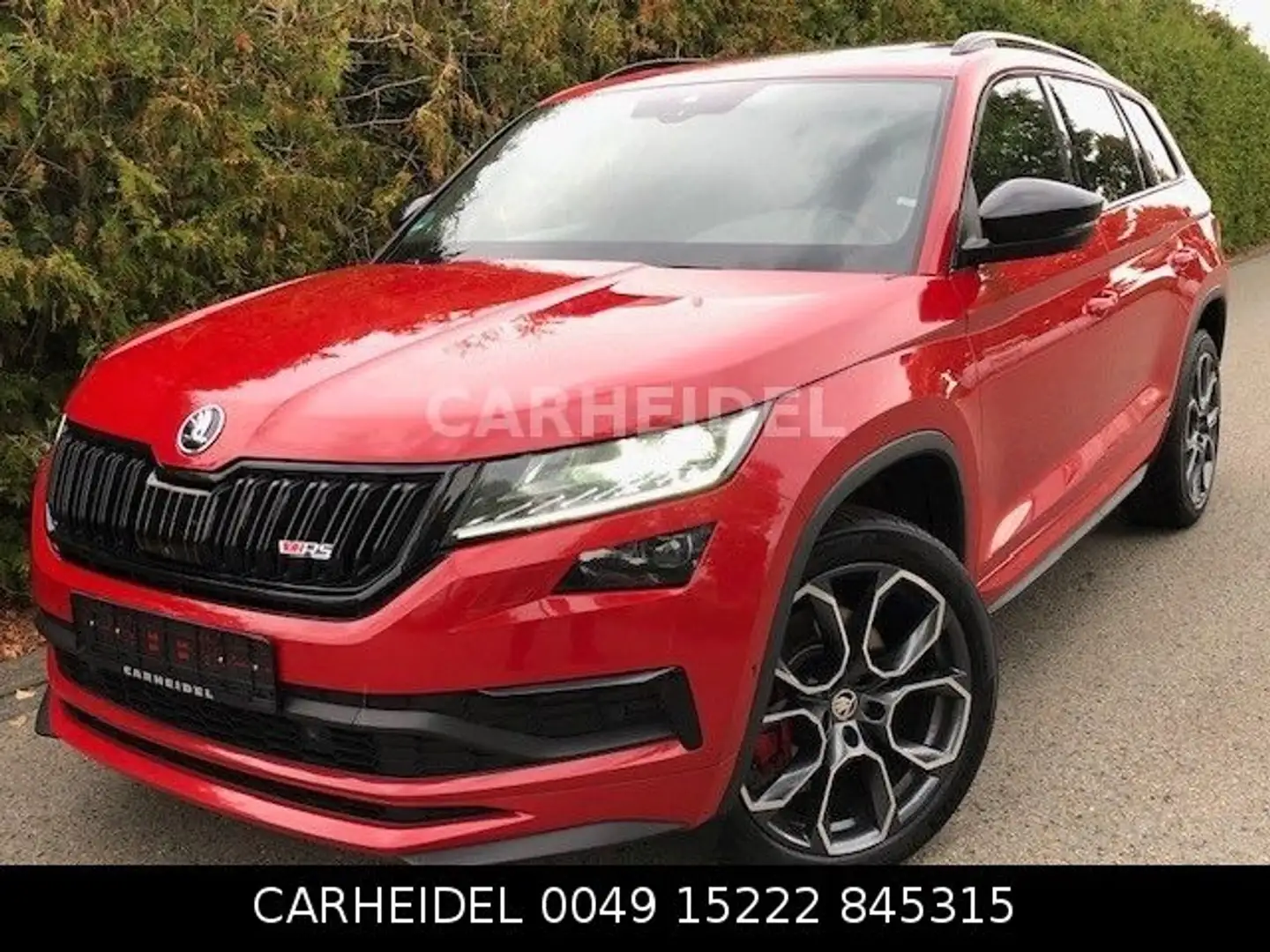 Skoda Kodiaq RS SPORT 4x4 7SITZE STHZ SHZ NAVI 360CAM Rouge - 1
