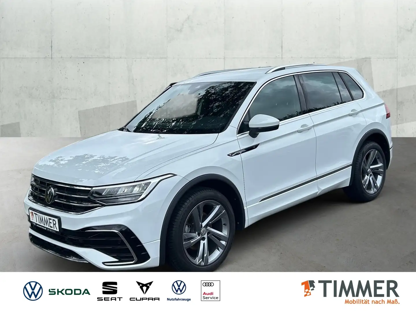 Volkswagen Tiguan 2.0 TDI DSG R-LINE *AHK *RKAM *TRAVEL *LED *ACC * Weiß - 1