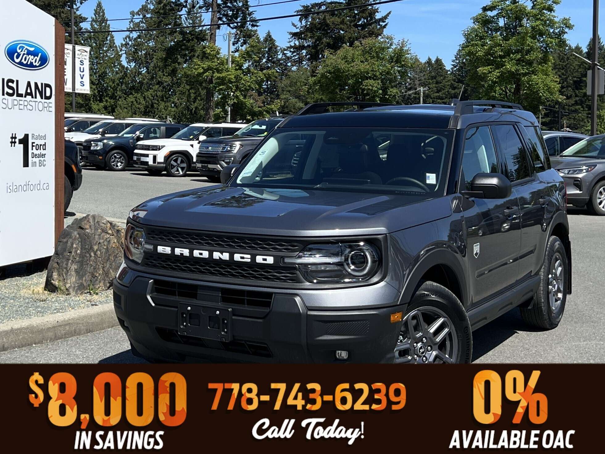 Gray 2026 Ford Bronco Sport SUV / Crossover All-Wheel Drive 8-Speed Automatic