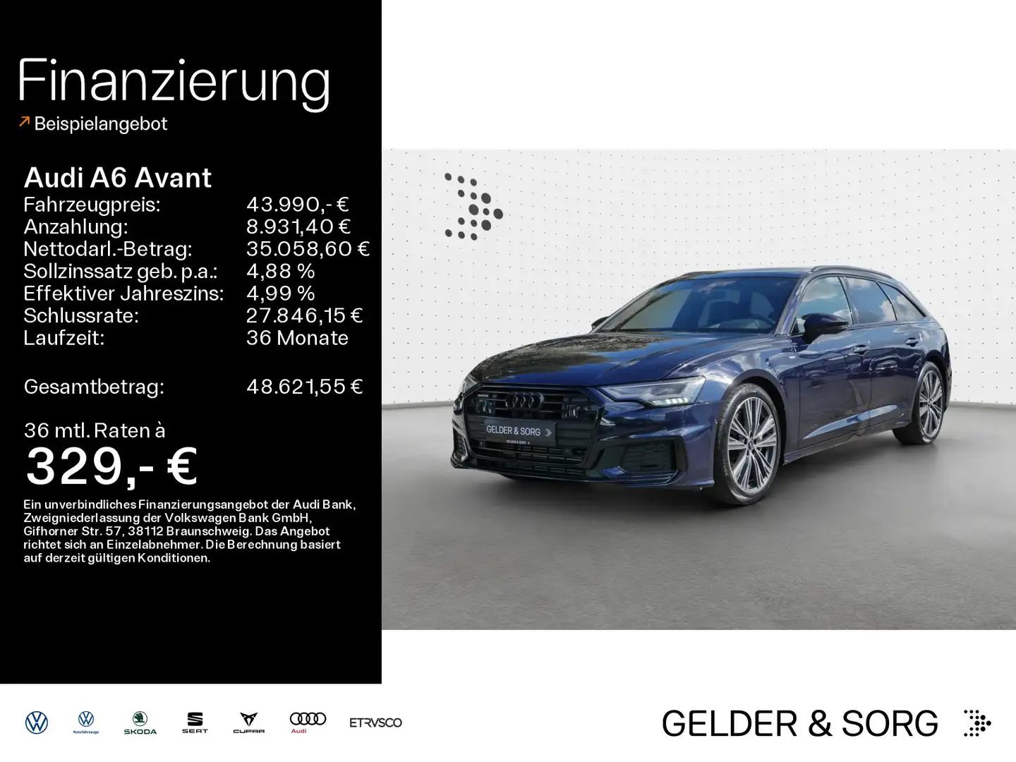 Audi A6 55 TFSI S line 20Zo*Pano*HuD*RFK*Memory Bleu - 1
