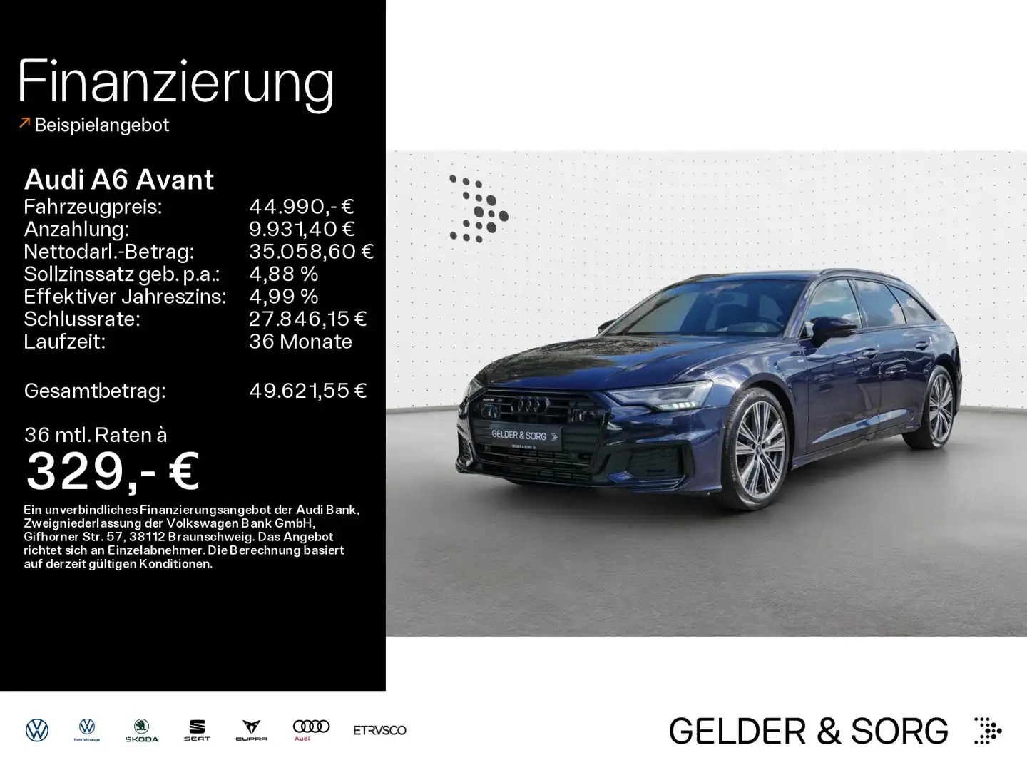 Audi A6 55 TFSI S line 20Zo*Pano*HuD*RFK*Memory Bleu - 1