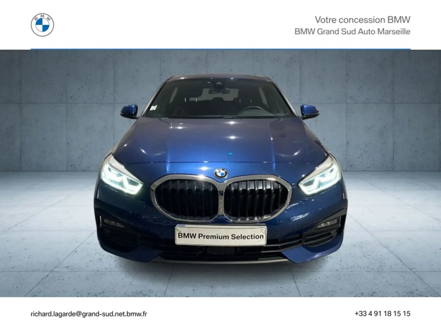 BMW 116 116dA 116ch Business Design DKG7 Bleu - 2