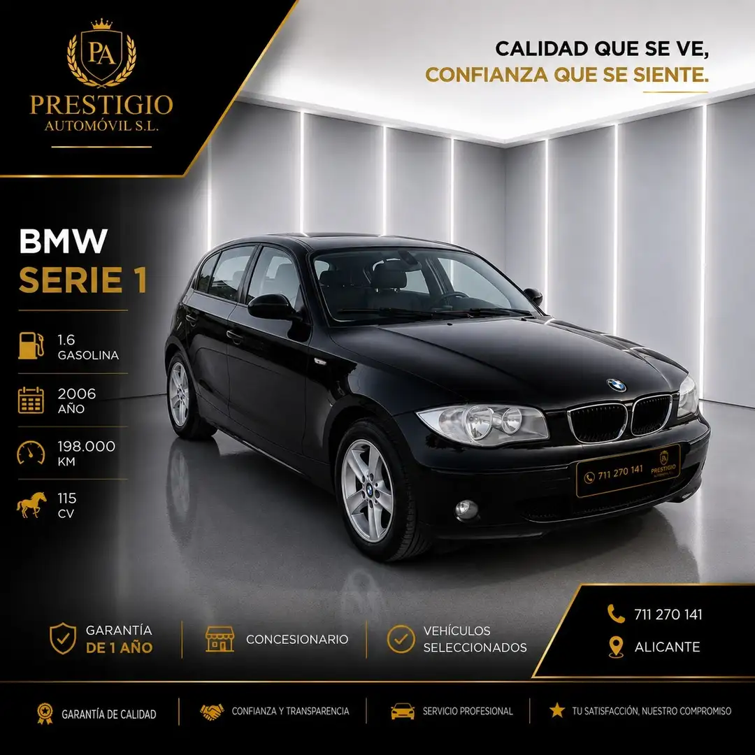 BMW 116 ✨ BMW 116i — Techo Solar | 115 CV | GARANTÍA 1 AÑO - 1