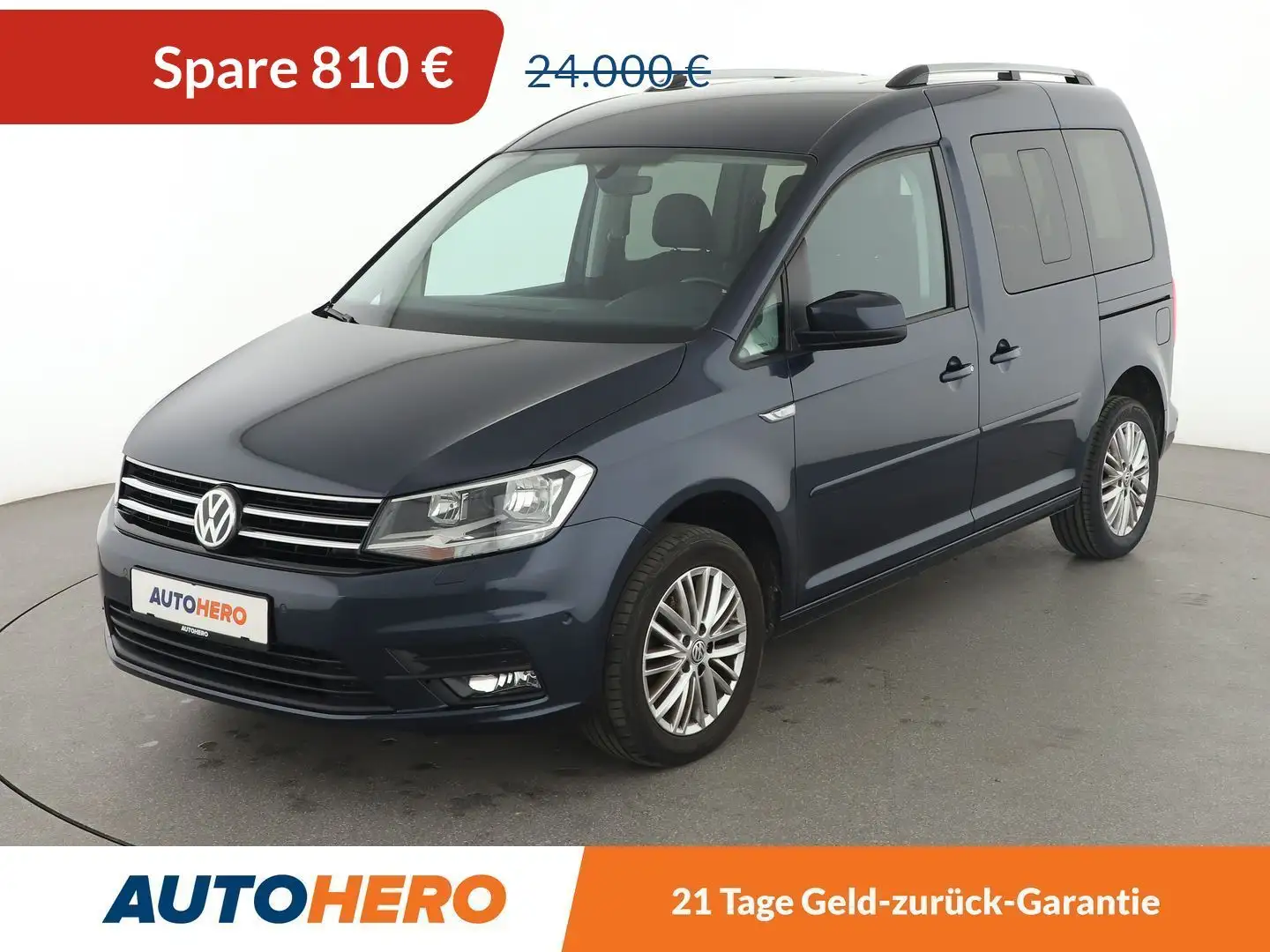 Volkswagen Caddy 2.0 TDI Comfortline BMT *Aut.*NAVI*ACC*PDC*SHZ* Blau - 1