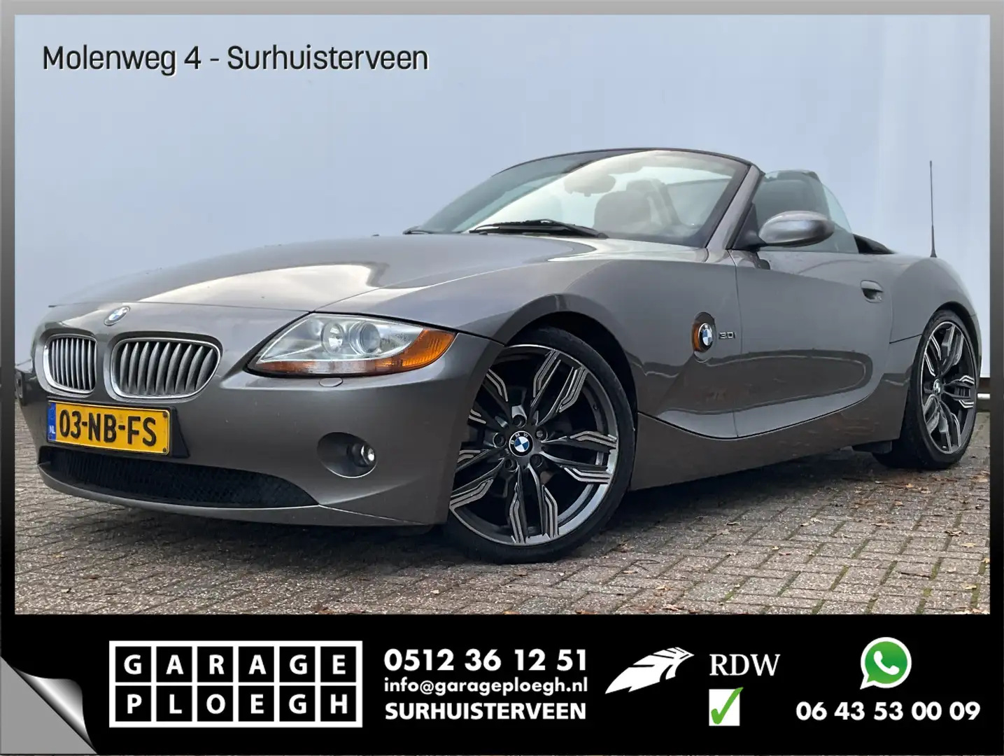 BMW Z4 Roadster 3.0i S 6-Cilinder Automaat Cabrio Leer St Gris - 1