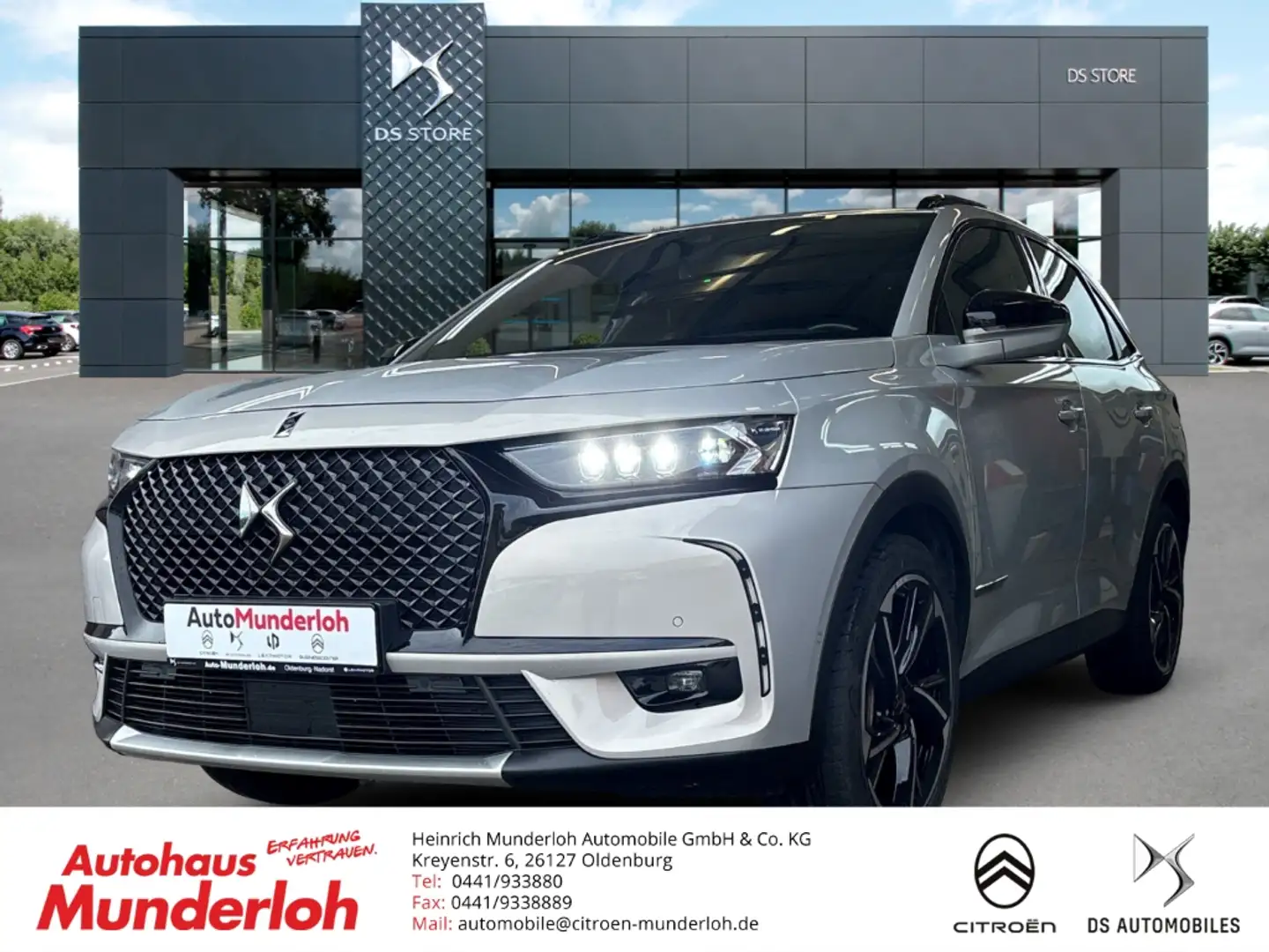 DS Automobiles DS 7 E-Tense 4x4 Louvre Hybrid Autom. LEDER PANORAMADAC Grau - 1