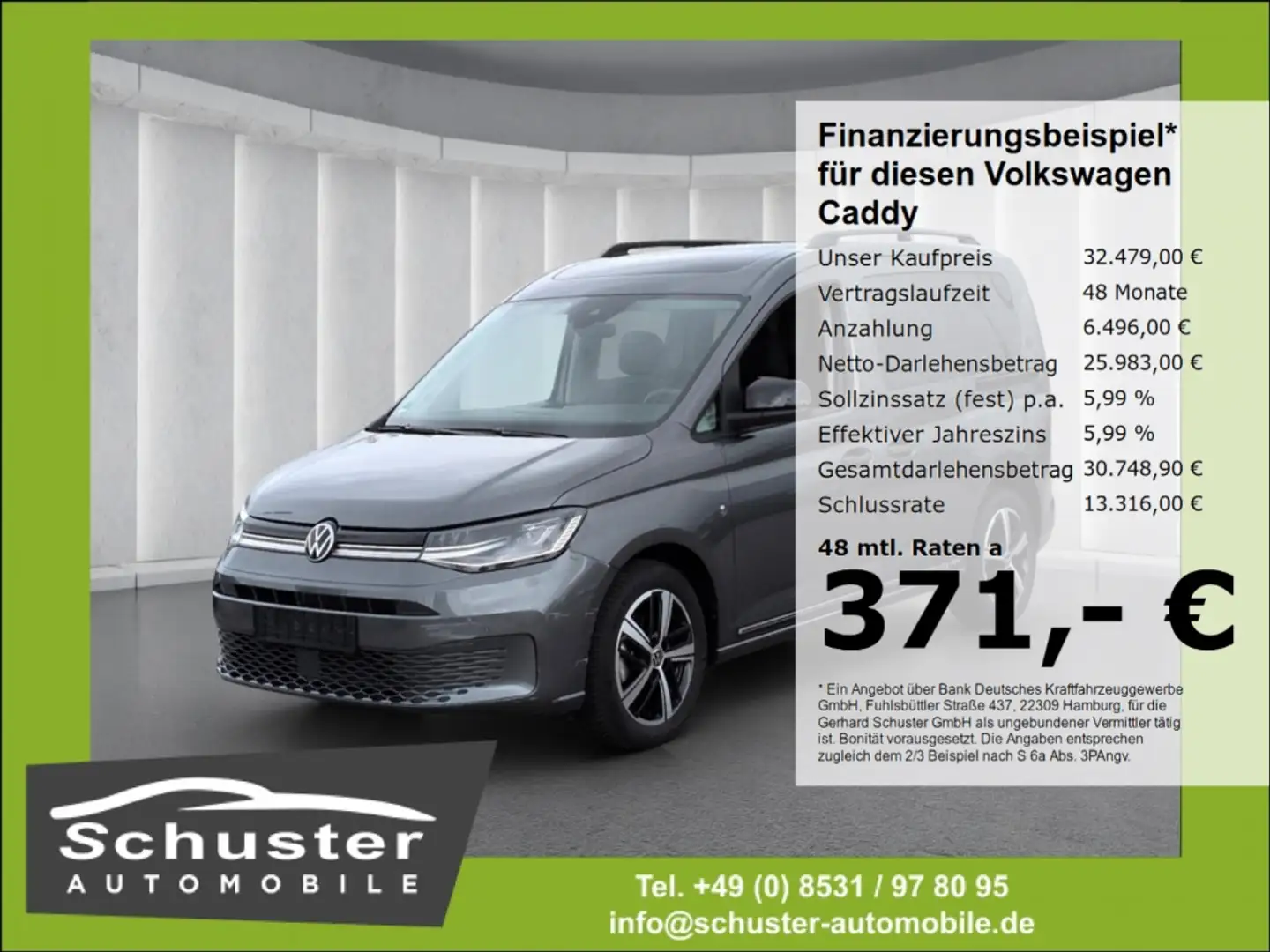 Volkswagen Caddy DARK LABEL 2.0TDI*StandHzg Panodach R-Kam Grau - 1