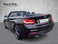 BMW 218 i Cabrio M Sport Navi har/kar LED SHZ RFK Schwarz - thumbnail 5