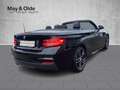 BMW 218 i Cabrio M Sport Navi har/kar LED SHZ RFK Schwarz - thumbnail 3