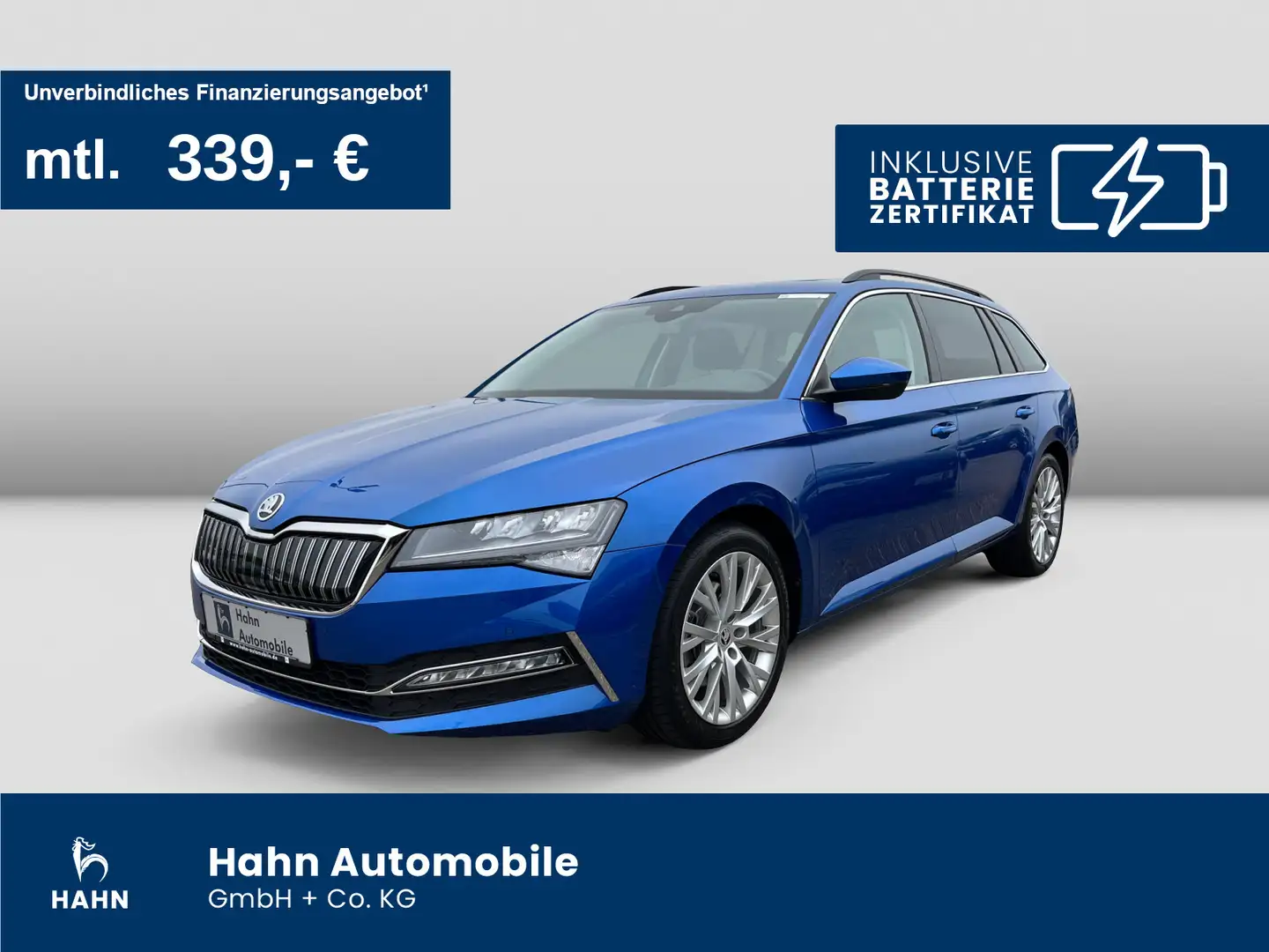 Skoda Superb Combi Ambition iV 1.4TSI DSG StandHz Pano Blau - 1